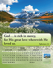 2026 Joyful News Gospel Calendar: With Personalized Language and Imprint as Specified