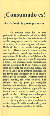 Consumado Es!: A usted nada le queda por hacer by Frances A. Bevan