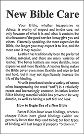 New Bible Care by John A. Kaiser