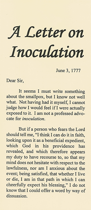 A Letter on Inoculation by J. Newton