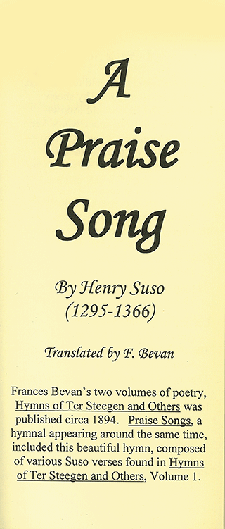 A Praise Song by H. Suso