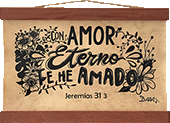 Jeremías 31:3 Pergamino Bíblico Artesanal by Dara Arts & Gifts