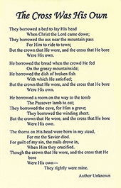 The Cross Was His Own