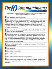 Ten Commandments Text Card by TBS