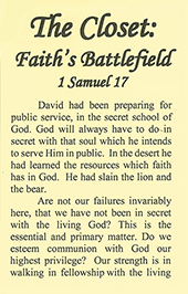 The Closet: Faith's Battlefield by James Lampden Harris