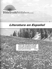 Catálogo Verdades Biblicas: Literatura en Español, Distribución restringida — para librerías