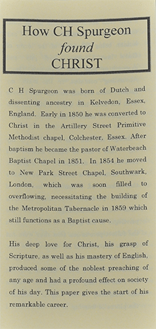 How C.H. Spurgeon Found Christ: "My Conversion" by Charles Haddon Spurgeon