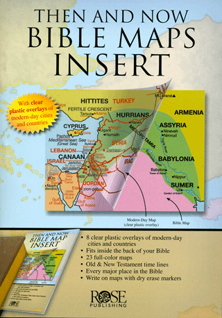 Then and Now Bible Maps Insert by Rose Publishing