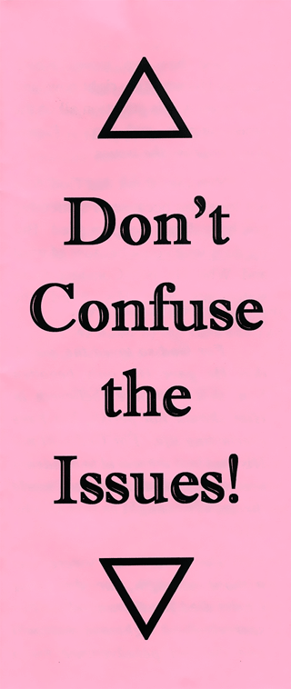 Don't Confuse the Issues! by John A. Kaiser