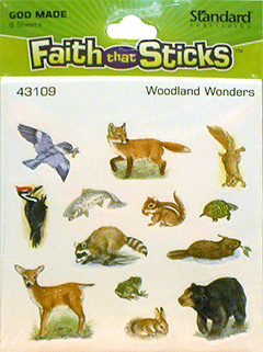 Faith That Sticks Creation Stickers: Woodland Wonders (Animals)