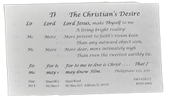 The Christian's Desire: Two Poems by C. Elliott & J. Conder