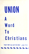 Union: A Word to Christians by MWTB