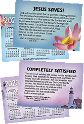 2023 Custom Gospel Pocket (Wallet) Calendar: Personalized Edition, per Specified Imprint