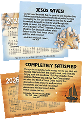 2026 Custom Gospel Pocket (Wallet) Calendar: Personalized Edition, per Specified Imprint