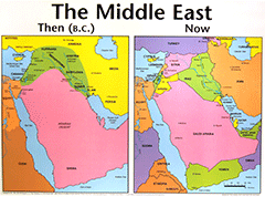 The Middle East: Then and Now Wall Chart by Rose Publishing