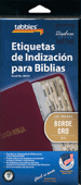 Etiquetas de Indización para Biblias: Vertical, Conjunto de 80 Separadores Biblicas Tradicionales by Tabbies