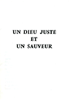 French Un Dieu juste et un Sauveur