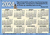 2024 Tagalog Gospel Pocket (Wallet) Calendar