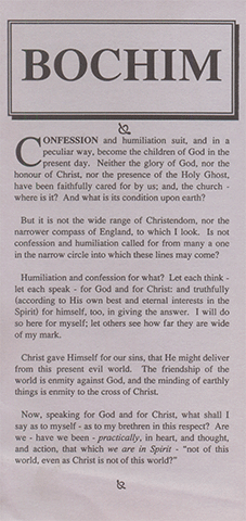 Bochim by John Nelson Darby & T. Neatby