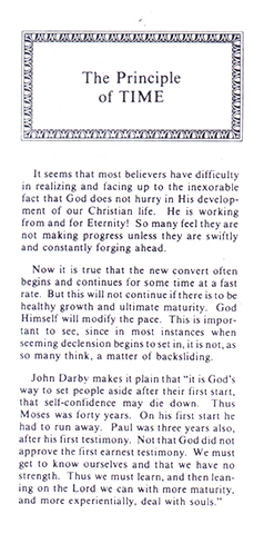 The Principle of Time by Miles J. Stanford