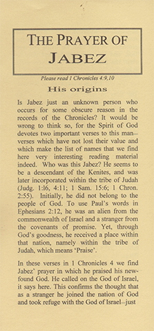 The Prayer of Jabez by Hugo Bouter