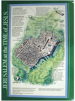 Jerusalem at the Time of Jesus Map: Wall Chart by H. Claycombe, Rose Publishing