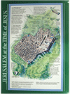 Jerusalem at the Time of Jesus Map: Wall Chart by H. Claycombe, Rose Publishing