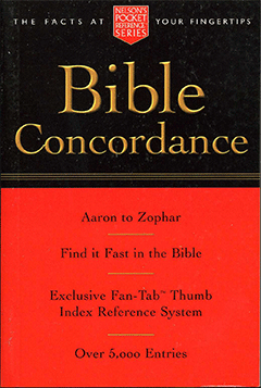 Bible Concordance by Nelson Pocket Reference Series