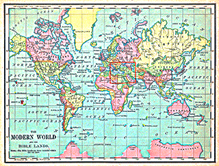 Bible World in World Map Context
