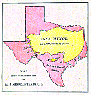 Asia Minor Compared to Texas