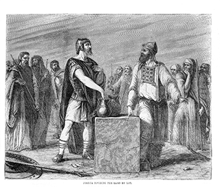 Joshua Dividing the Land by Lot