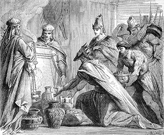 David Dedicating his Treasures to the Lord