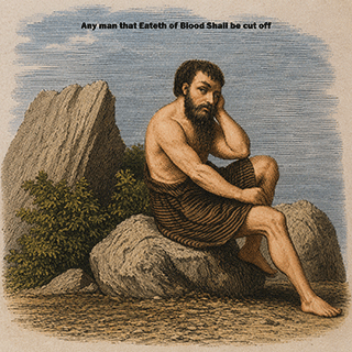 Any man that Eateth of the Blook Shall be cut
