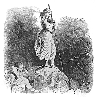 The Lord speaking to Moses and the people