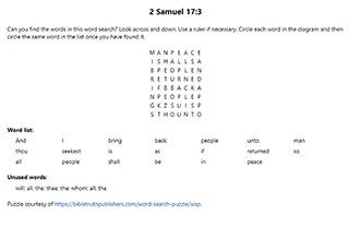 2 Samuel 17:3 Word Search Puzzle