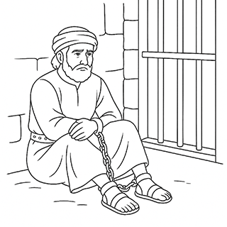 Simeon bound in prison