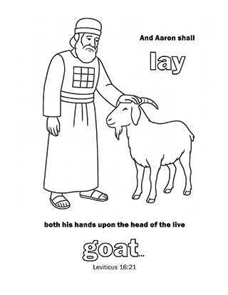 Aaron laying sin upon the goat