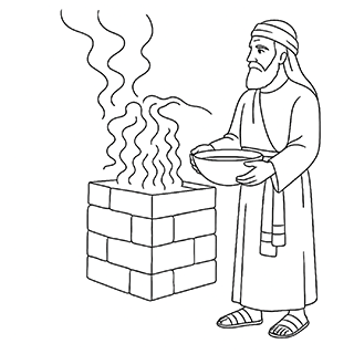 Balaam Offering sacrifices