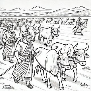 Hesbon's Cattle Taken Captive