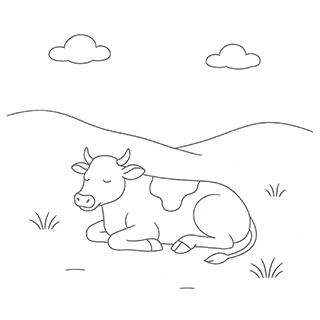 Cattle resting on the Sabbath
