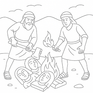 Burning graven images