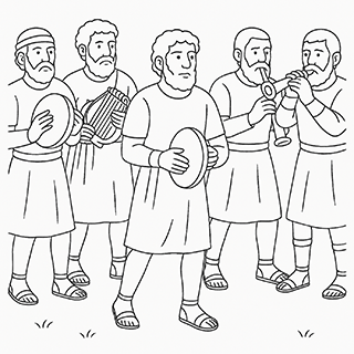 David and all Israel Playing Before the Lord
